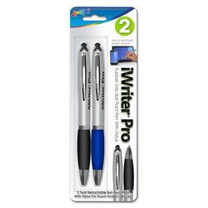 6 Count Box Assorted Colors 6pk iWriter Crayon Shaped Stylus and Pen Combo 